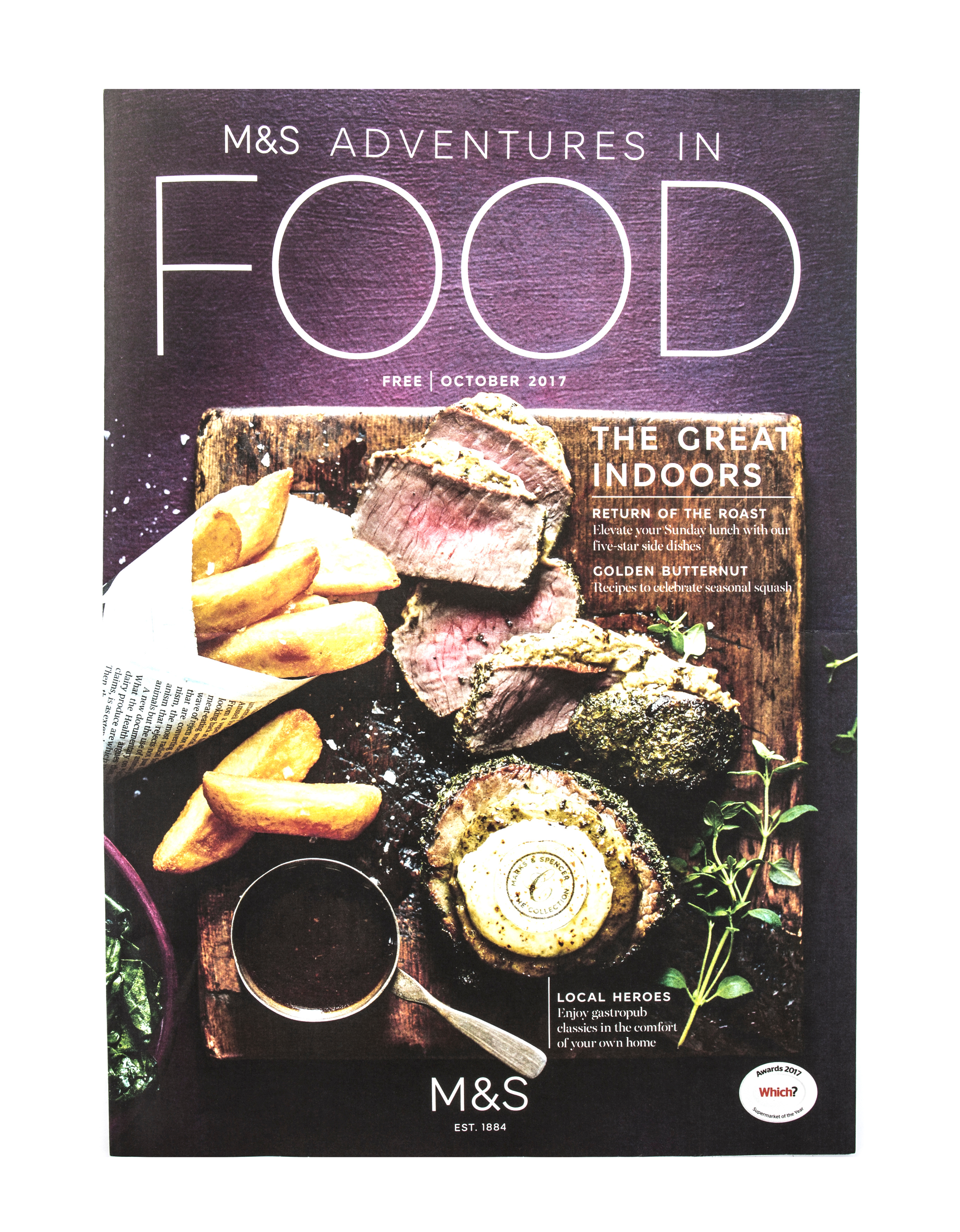Food magazine cover